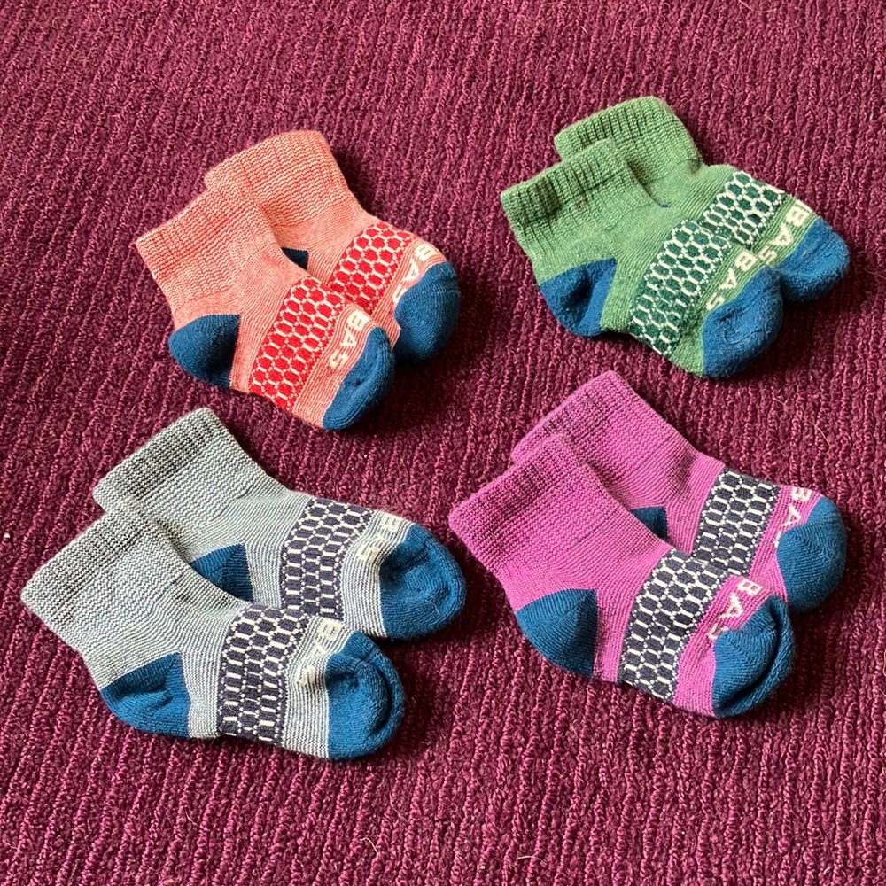 Bombas toddler micro stripe calf sock- 4 pack